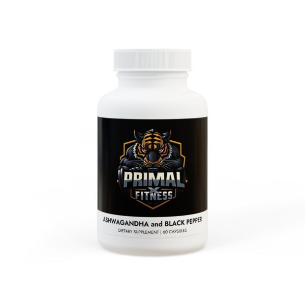 Ashwagandha and Black Pepper Supplement (60 capsules)
