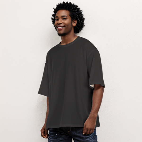 All-Over Print Men's Drop Shoulder T-shirt With Short Sleeve - Image 4
