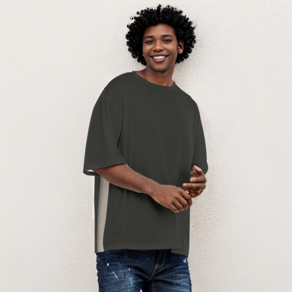 All-Over Print Men's Drop Shoulder T-shirt With Short Sleeve - Image 2